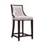 Manhattan Comfort Fifth Ave Counter Stool in Pearl White and Walnut CS012-PW - alternate 1